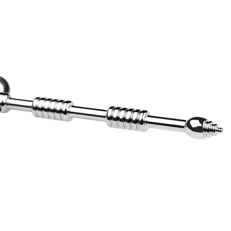 Fixxx - Cathether Penis Plug met Ribbels - RVS - Zilver-Erotiekvoordeel.nl