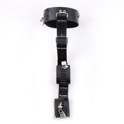 Fixxx - Collar met Boeien aan Riem - Zwart-Erotiekvoordeel.nl