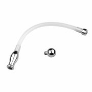 Fixxx - Holle Flexibele Penis Plug met Dopje - Lengte 175 mm - Zilver-Erotiekvoordeel.nl