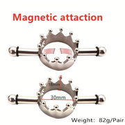 Fixxx - Magnetische Tepelklemmen met Kroontje - 2 stuks-Erotiekvoordeel.nl