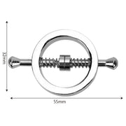 Fixxx - Metalen Ronde Tepelklemmen met Schroef - 2 stuks-Erotiekvoordeel.nl