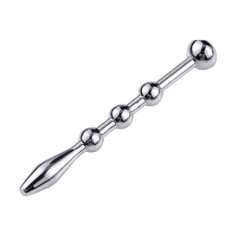 Fixxx - Penis Plug Set met Balletjes - 3 stuks - RVS - Zilver-Erotiekvoordeel.nl