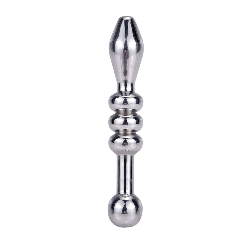 Fixxx - Penis Plug Set met Balletjes - 3 stuks - RVS - Zilver-Erotiekvoordeel.nl