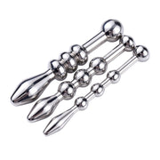 Fixxx - Penis Plug Set met Balletjes - 3 stuks - RVS - Zilver-Erotiekvoordeel.nl