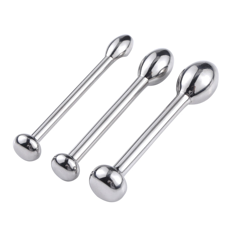 Fixxx - Rosebud Penis Plug Set - 3 stuks - Zilver-Erotiekvoordeel.nl