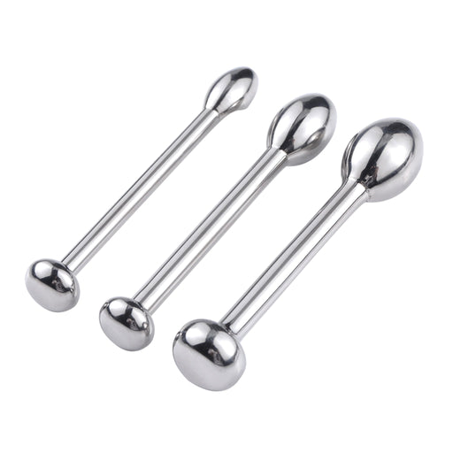 Fixxx - Rosebud Penis Plug Set - 3 stuks - Zilver-Erotiekvoordeel.nl