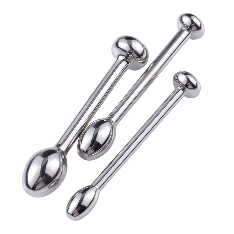 Fixxx - Rosebud Penis Plug Set - 3 stuks - Zilver-Erotiekvoordeel.nl