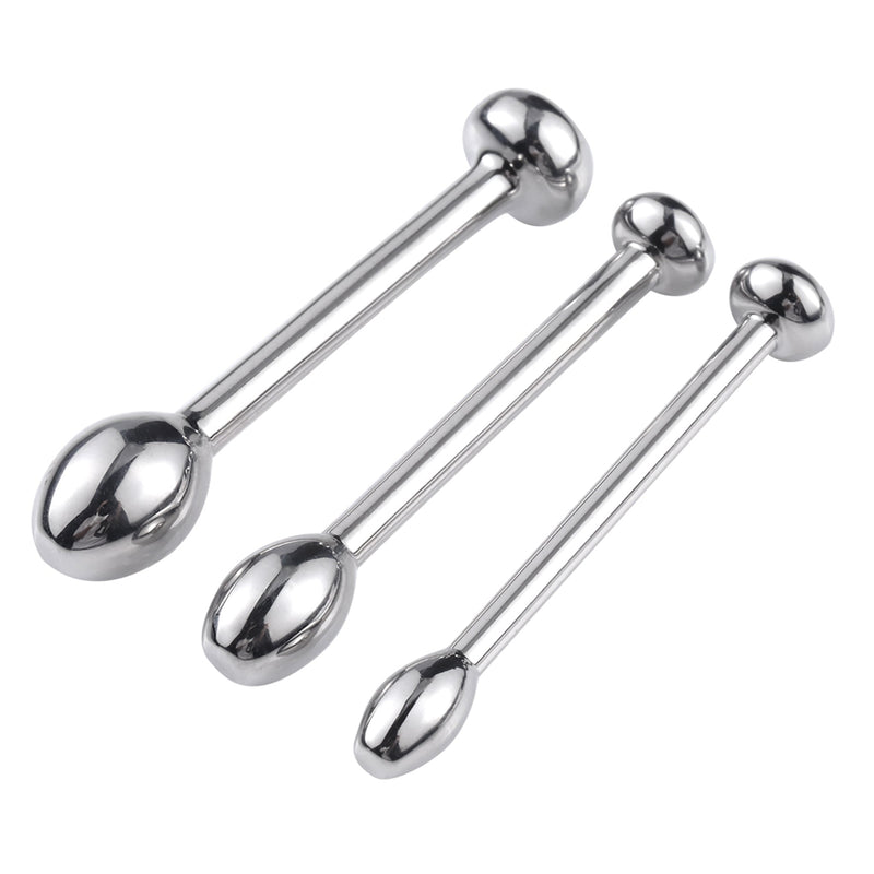 Fixxx - Rosebud Penis Plug Set - 3 stuks - Zilver-Erotiekvoordeel.nl