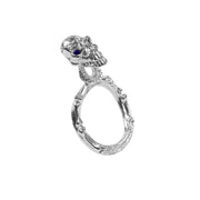 Fixxx - Skeleton Head Cockring - Zilver - Twee Diameters-Erotiekvoordeel.nl
