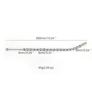 Fixxx - Urethrale Dilator met Bolletjes - Lengte 26 cm - Diameter 6-8 mm - RVS - Zilver-Erotiekvoordeel.nl