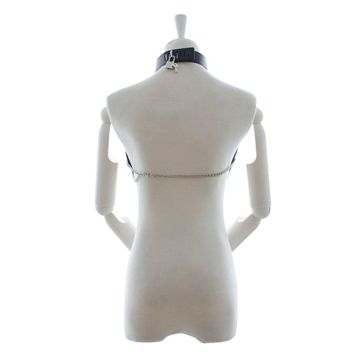 Fixxx - Verstelbare Kettingen Top - PU-Leer - One Size - Zwart-Erotiekvoordeel.nl