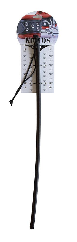 Flexibele Cane Van PVC En bekleed Met Leer - Zwart