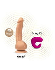 G-Vibe - G-Real - Mini Vibrerende Dildo - 3 x 18 cm - Lichte huidskleur