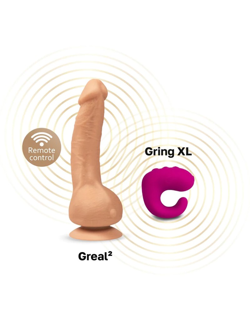G-Vibe - G-Real - Mini Vibrerende Dildo - 3 x 18 cm - Lichte huidskleur
