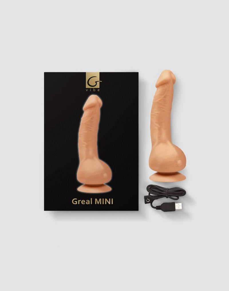G-Vibe - G-Real - Mini Vibrerende Dildo - 3 x 18 cm - Lichte huidskleur