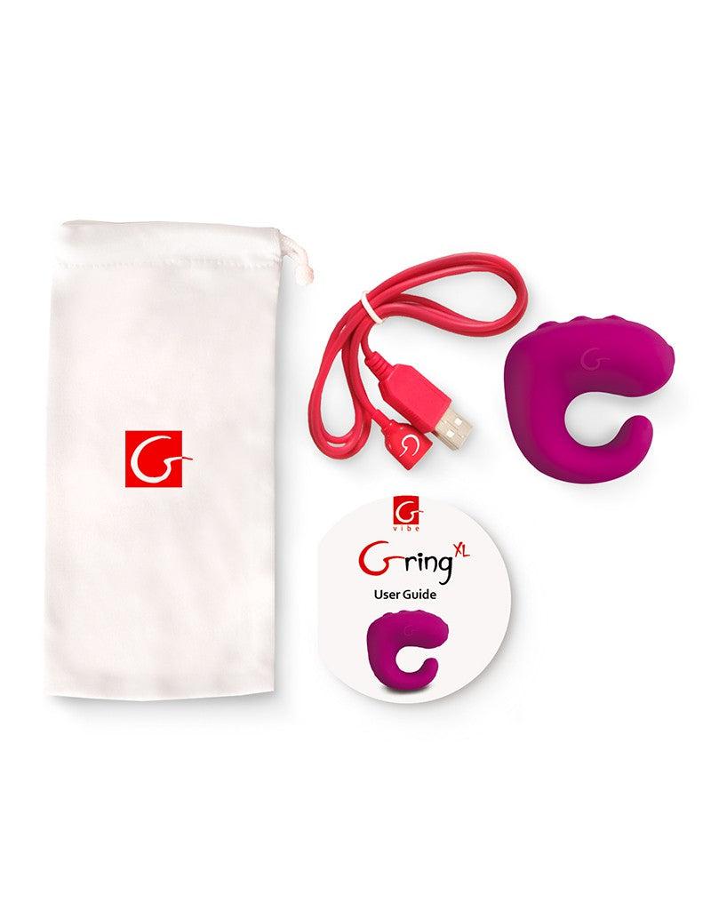 G-Vibe - G-ring - Vinger Vibrator XL - Roze