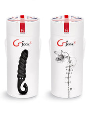 G-Vibe - Gjack2 - Geribbelde Bioskin Vibrator - Zwart