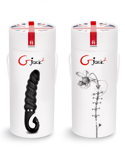 G-Vibe - Gjack2 - Geribbelde Bioskin Vibrator - Zwart