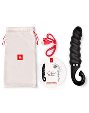 G-Vibe - Gjack2 - Geribbelde Bioskin Vibrator - Zwart