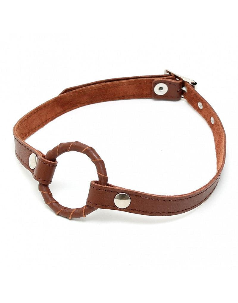 Rimba - Gag Met O-ring Leer - Bruin