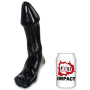 Gangbangster - Footx - Dildo - 18 x 7,8 cm - PVC - Zwart-Erotiekvoordeel.nl