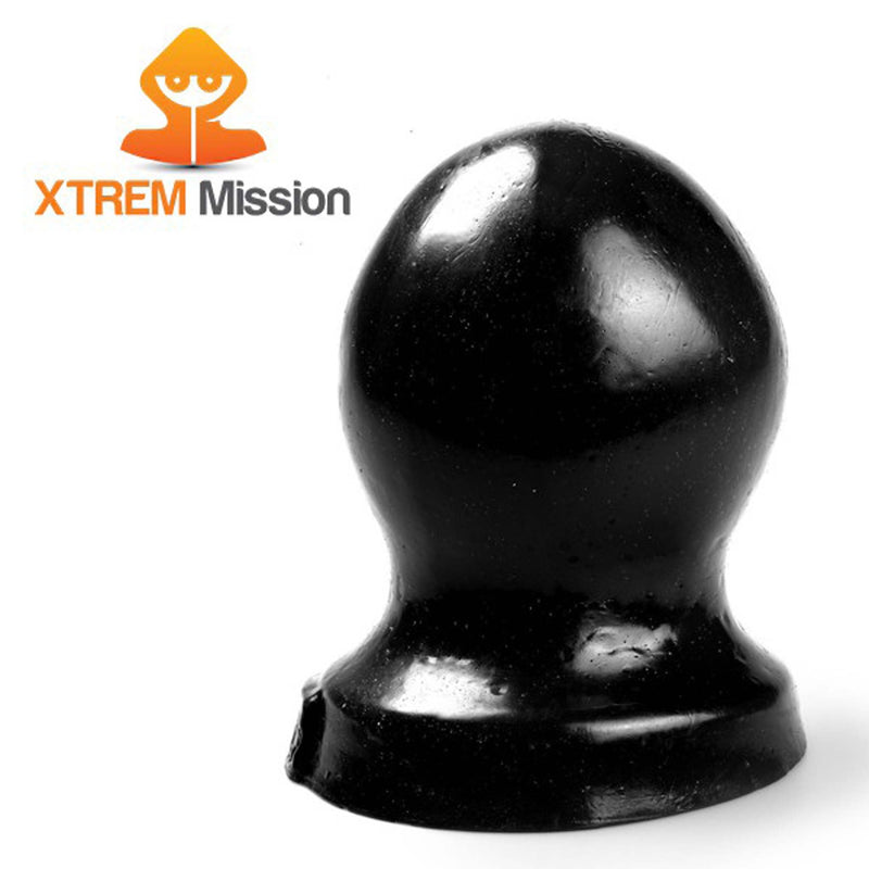Gangbangster - Mission Snowball - Buttplug - 12 x 10 cm - PVC - Zwart-Erotiekvoordeel.nl