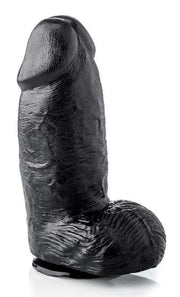 Gangbangster - Super Mike - Dildo - 18 x 8 cm - PVC - Zwart-Erotiekvoordeel.nl