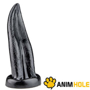 Gangbangster - Tongue - Dildo - 19 x 5,8 cm - PVC - Zwart-Erotiekvoordeel.nl