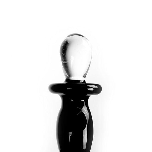 Glazen Dildo DeLuxe - Zwart