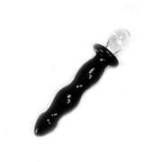 Glazen Dildo DeLuxe - Zwart