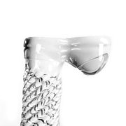 Glazen Dildo Geribbeld - Transparant