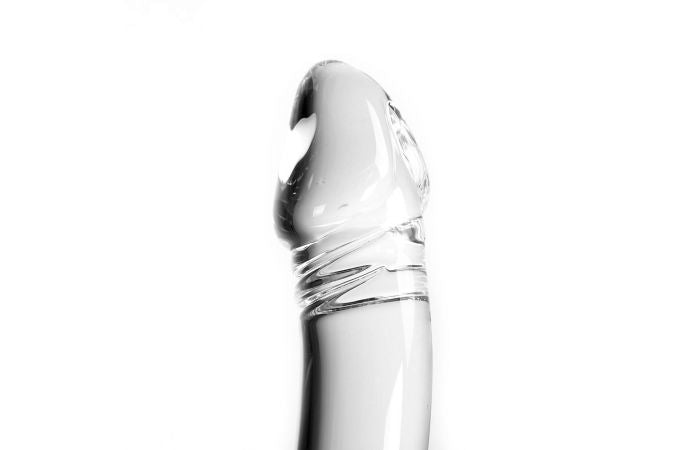 Glazen Dildo aan Twee Kanten te gebruiken - Transparant