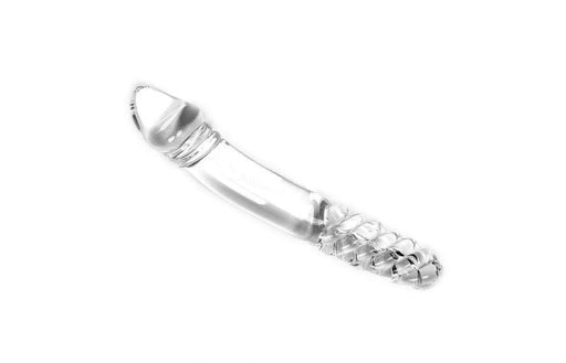 Glazen Dildo aan Twee Kanten te gebruiken - Transparant