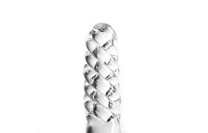 Glazen Dildo aan Twee Kanten te gebruiken - Transparant