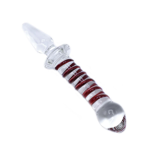 Glazen Dildo En Glazen Buttplug 2-in-1 SWIRL
