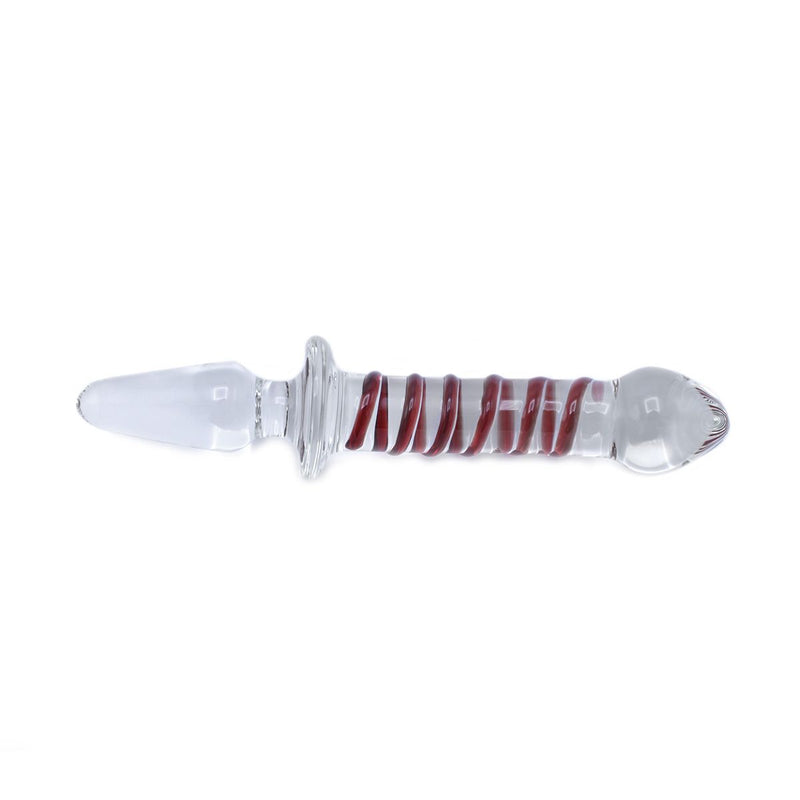 Glazen Dildo En Glazen Buttplug 2-in-1 SWIRL