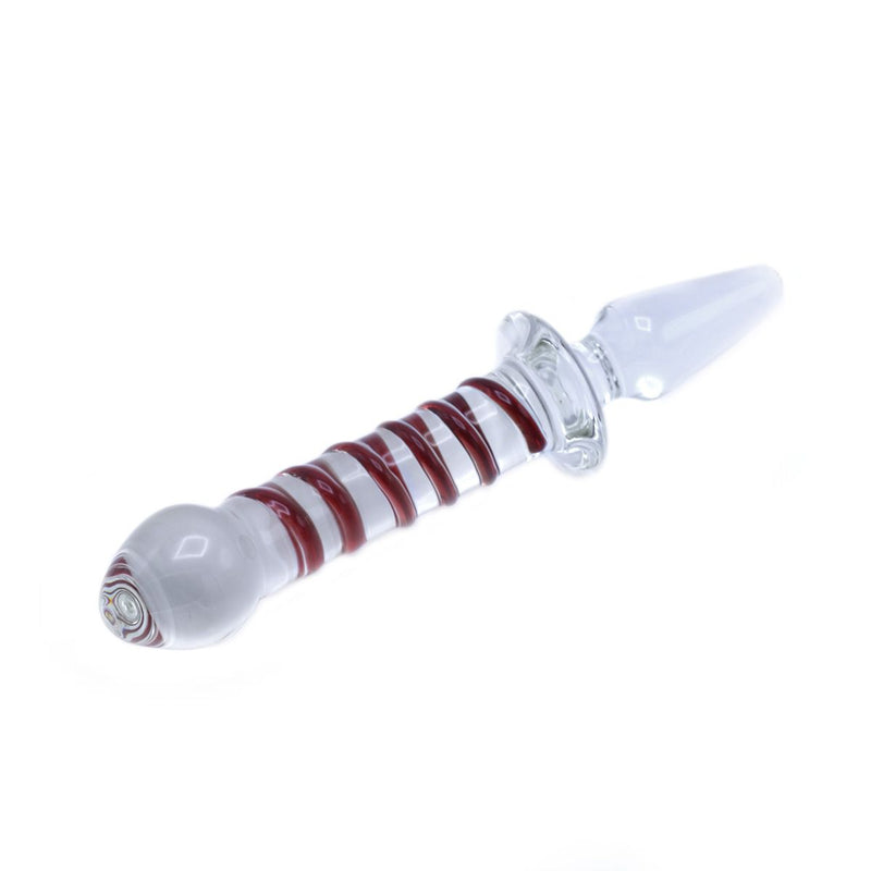 Glazen Dildo En Glazen Buttplug 2-in-1 SWIRL