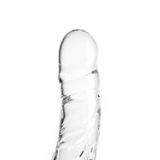 Glazen Dildo rond - Transparant