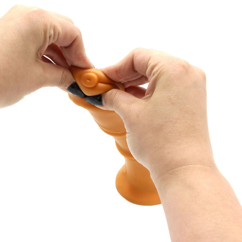 Gold Play - Soft Liquid Siliconen Dildo - Beast - Goud