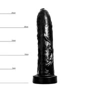 HUNG System - Uncut - Onbesneden Dildo - Met Vac-U-Lock - Zwart