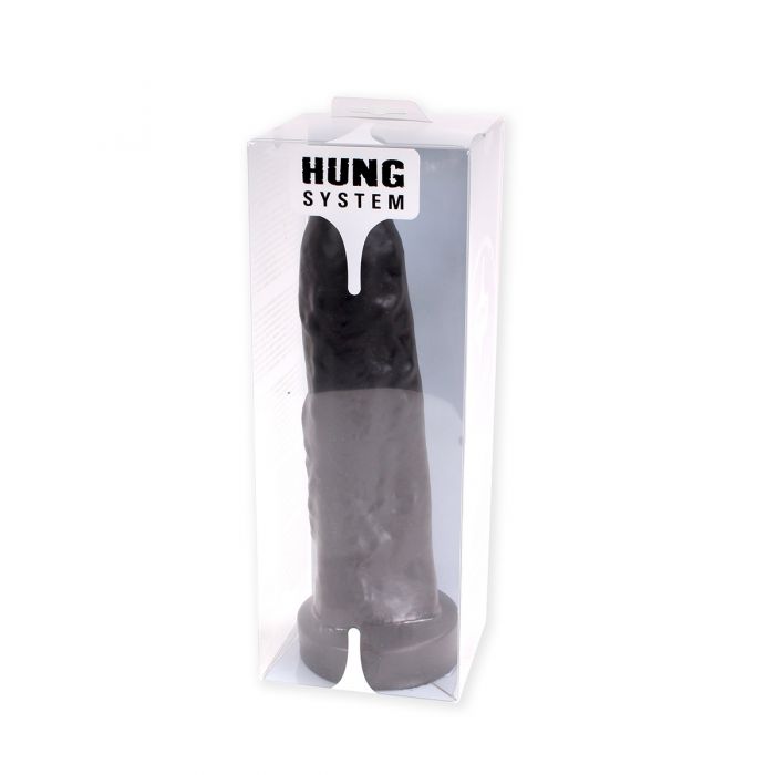 HUNG System - Uncut - Onbesneden Dildo - Met Vac-U-Lock - Zwart