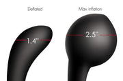 Heavy Hitters - Swell - Opblaasbare Vibrerende Prostaatplug - Zwart