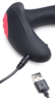 Heavy Hitters - Swell - Opblaasbare Vibrerende Prostaatplug - Zwart