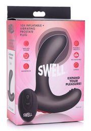 Heavy Hitters - Swell - Opblaasbare Vibrerende Prostaatplug - Zwart