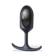 Heavy Hitters - Siliconen Buttplug met Metalen Gewicht - Zwart