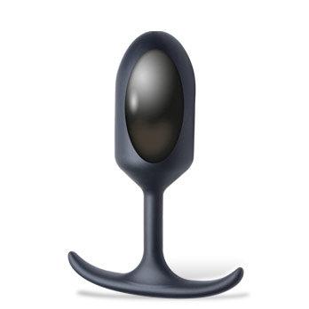 Heavy Hitters - Siliconen Buttplug met Metalen Gewicht - Zwart