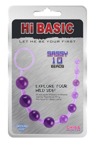 Hi-Basic - Sassy Anaal Kralen - Paars-Erotiekvoordeel.nl