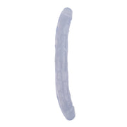 Hi-Rubber - Dubbele Dildo - 32,5 cm - Transparant-Erotiekvoordeel.nl