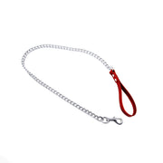 Kiotos - Hondenriem Met Ketting En Rood Handvat