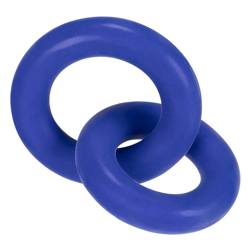 Hünkyjunk - Duo-Linked - Cock & Ball Ringen - Blauw